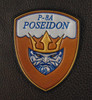 P-8 POSEIDON SHIELD, Vintage color, Classic Embossed Leather, Officially Licensed