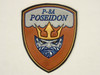 P-8 POSEIDON SHIELD, Vintage color, Classic Embossed Leather, Officially Licensed