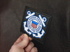 USCG 3.75" Square patch Black leather