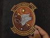 HSC-2 Embossed Leather Flight Jacket Squadron Patch