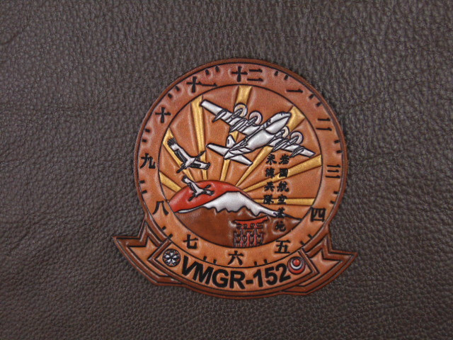  VMGR-152 SUMOS CRANE Classic embossed leather 