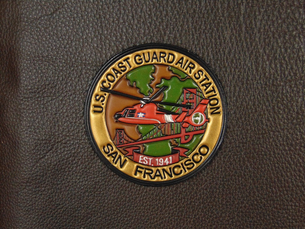 US Coast Guard Air Station San Francisco Leather Patch