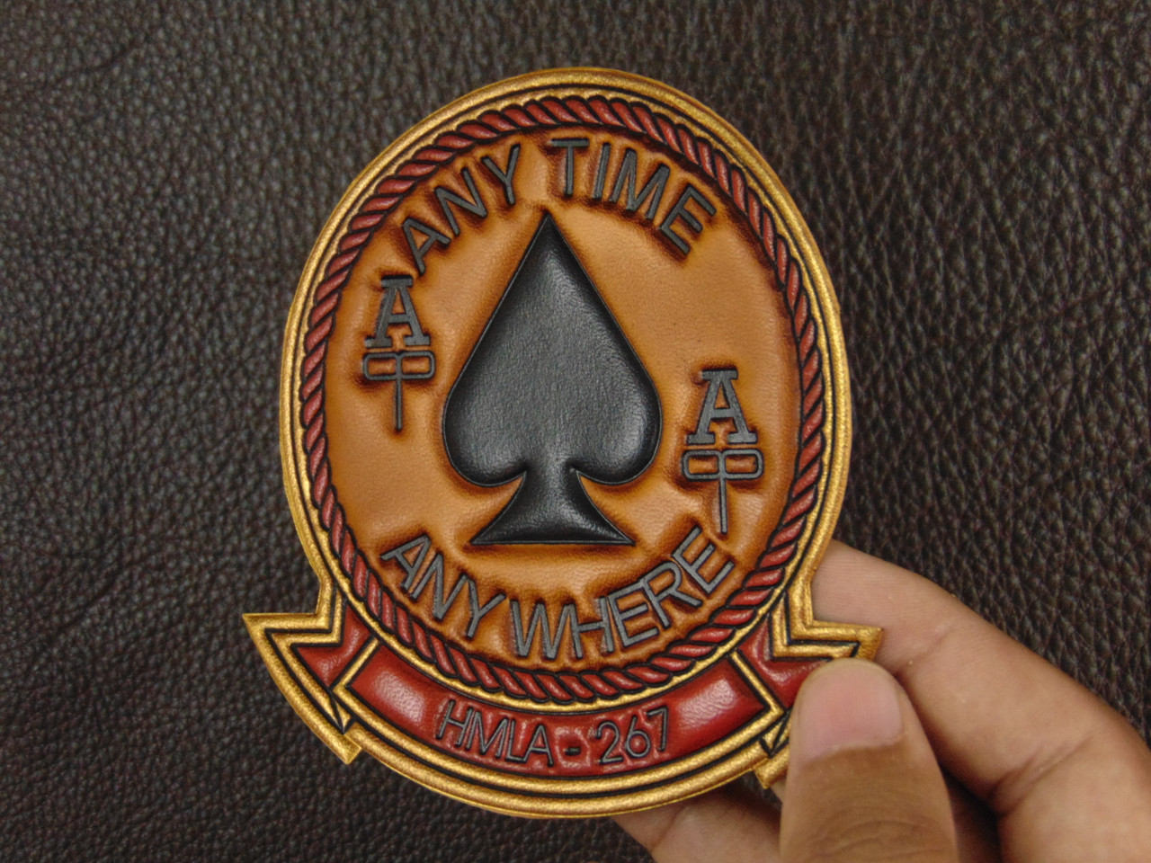  HMLA-267  Classic Embossed Leather - Our Best Work! 