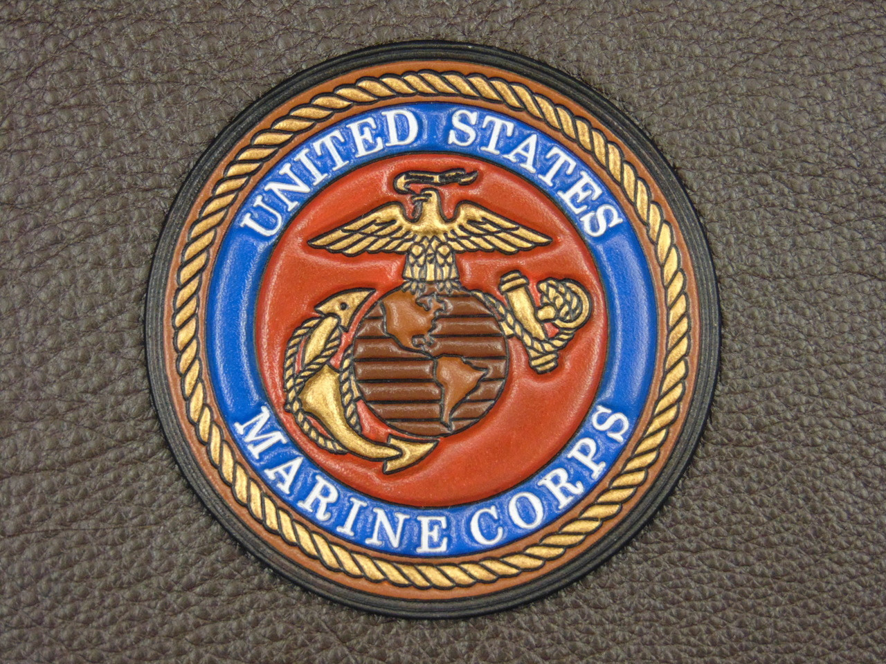 USMC Crest Full Color (Blue ring)