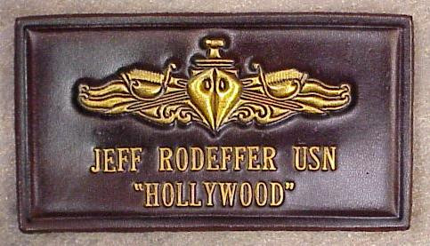 U S Navy Swo Name Tag 1 Line Of Text Classic Embossed Gypsy Patch Shop