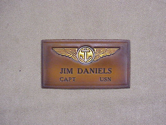 NAVAL AVIATION OBSERVER Nametag , 1 Line of Text CLASSIC EMBOSSED