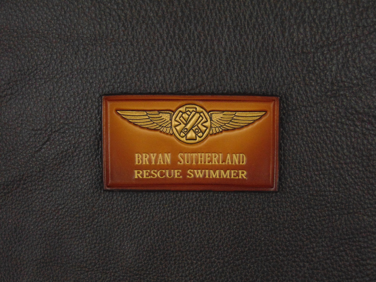 US Coast Guard Rescue Swimmer Nametag, 2 Lines of Text, Officially Licensed