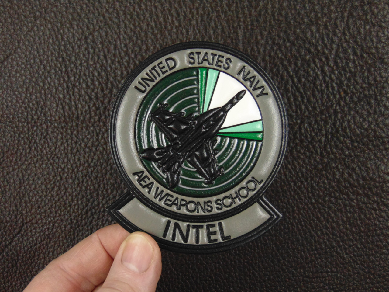 EA-18 GROWLER GRAD  w INTEL Rocker Full Color Embossed