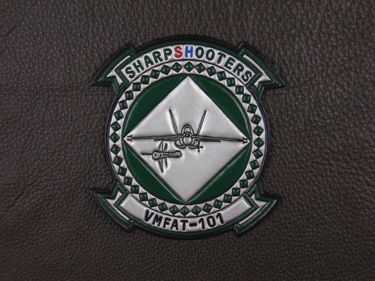 VMFAT-101  Sharpshooters   Classic Embossed leather, full color