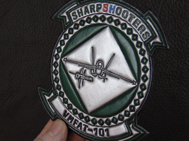 VMFAT-101  Sharpshooters   Classic Embossed leather, full color