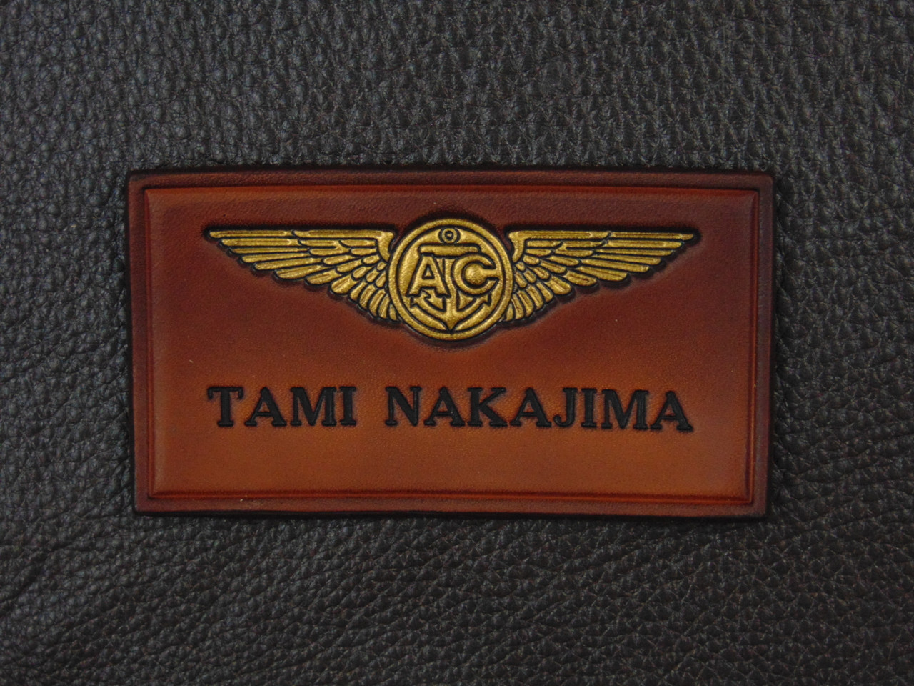 USMC Aircrew Name tag  Antique brown.