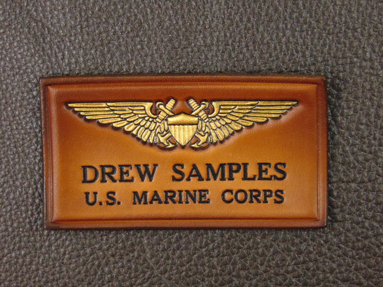 Antique Brown WSO USMC Tag