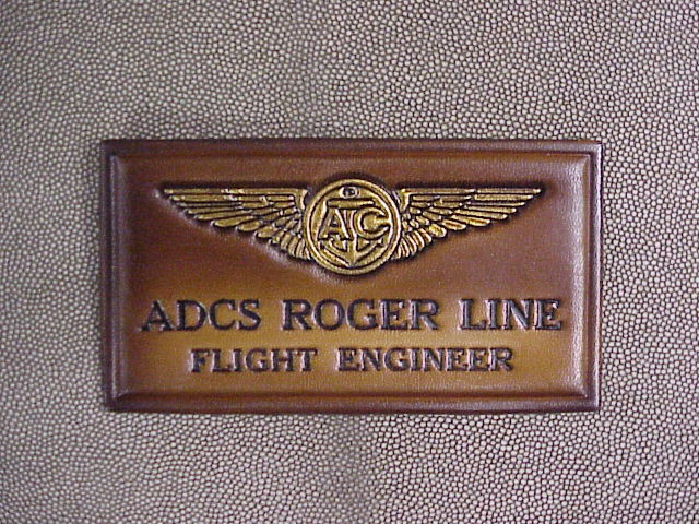 US Coast Guard Aircrew  Nametag, 2 Lines of Text, Classic Embossed Officially Licensed