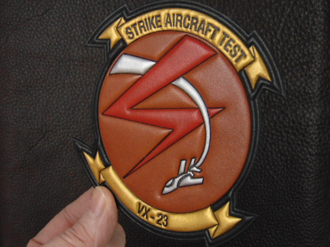 VX-23  Strike AIRCRAFT TEST Classic Embossed leather