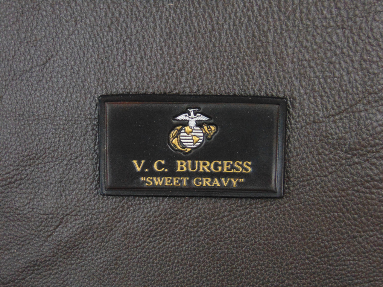 USMC EGA  Nametag, 1 Line of Text Classic Embossed