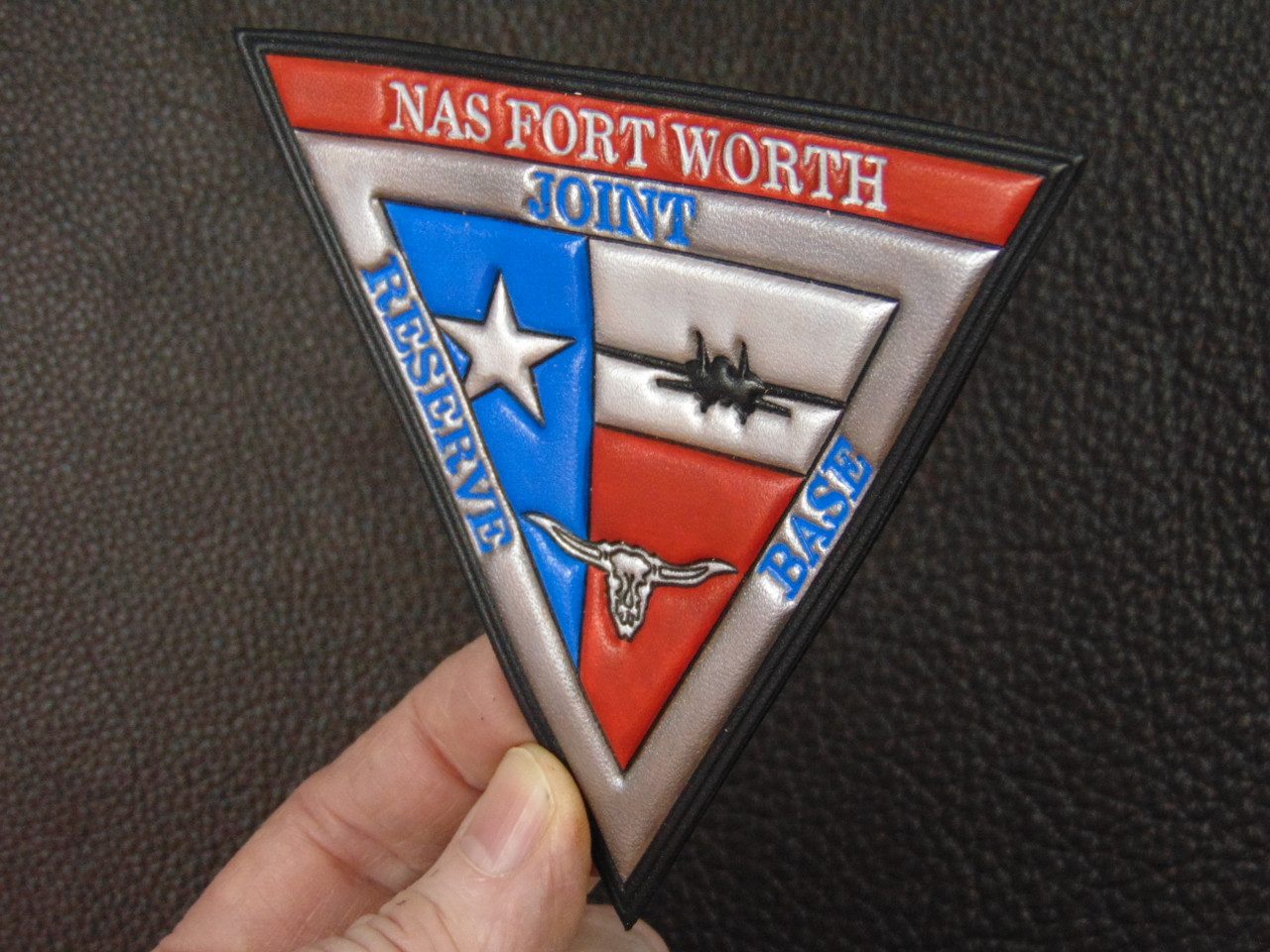 NAS FORT WORTH Joint Reserve Base,  Classic Embossed Leather