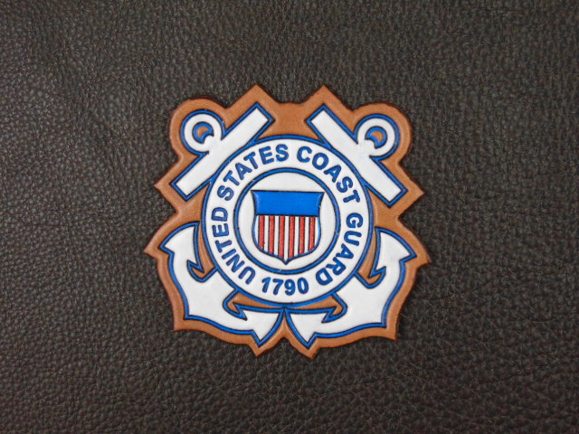 US Coast Guard Emblem patch, Classic Embossed VC, Officially Licensed