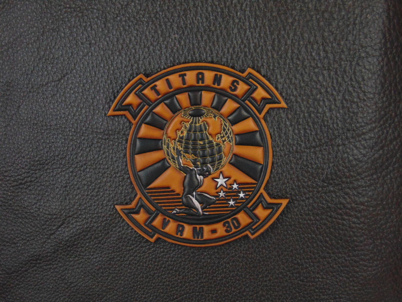 VRM-30 Embossed leather squadron patch