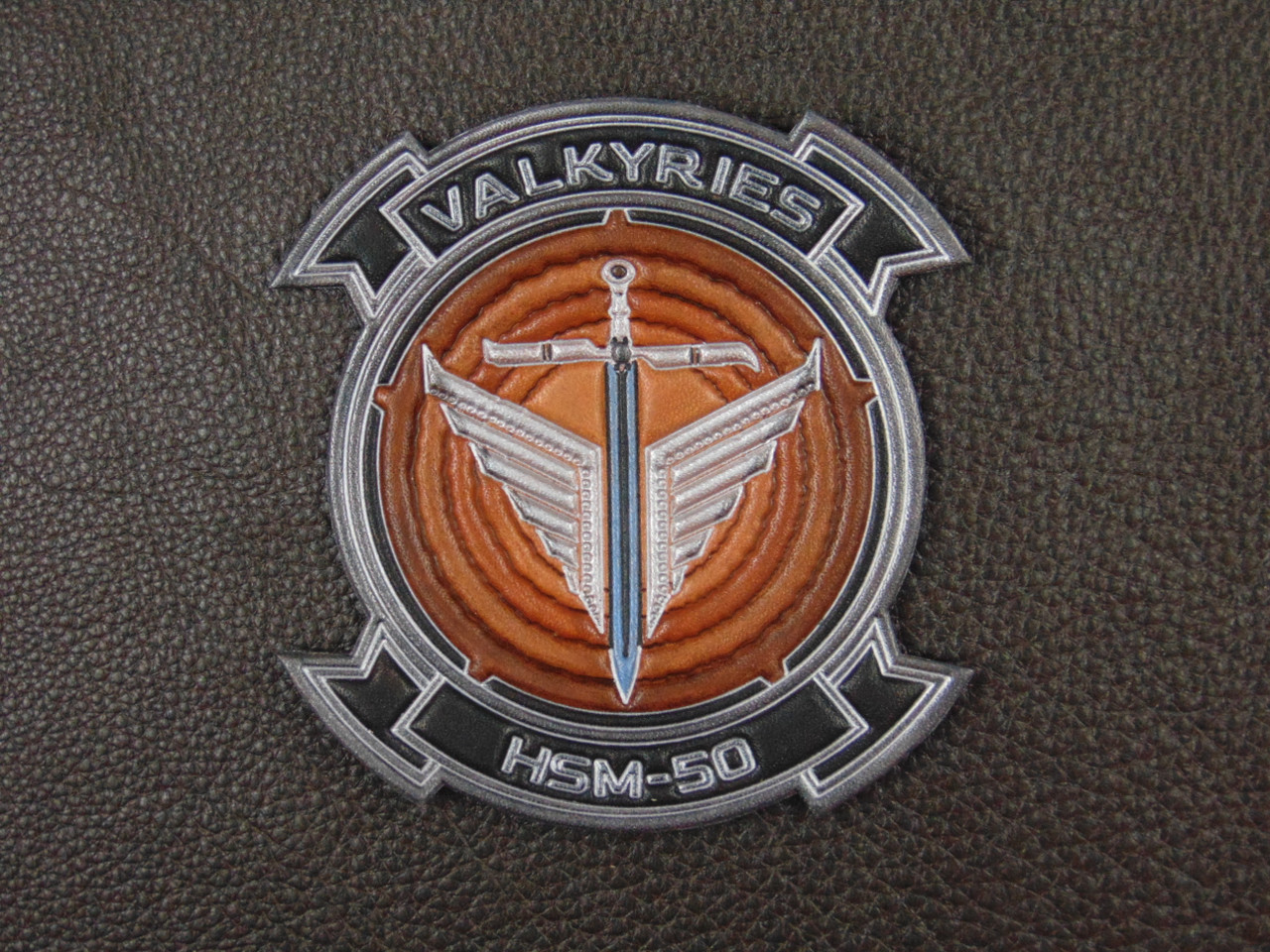 HSM-50 Tunnel Patch  Classic Embossed Leather patch  Officially Licensed