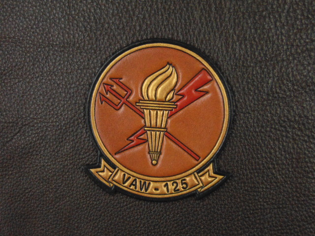 VAW-125 Classic Embossed Leather Officially Licensed