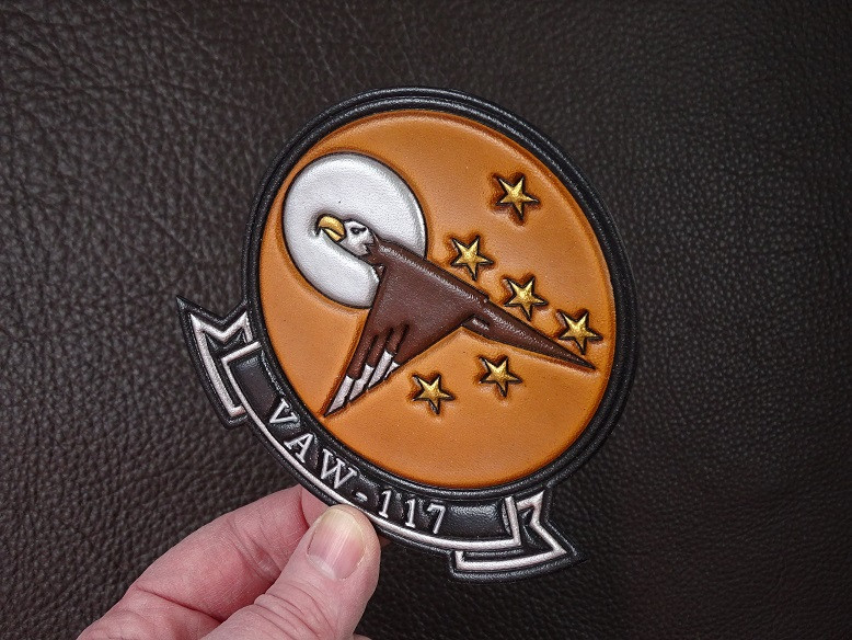 VAW-117 single banner squadron patch