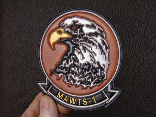 MAWTS-1  USMC  Classic Embossed Leather