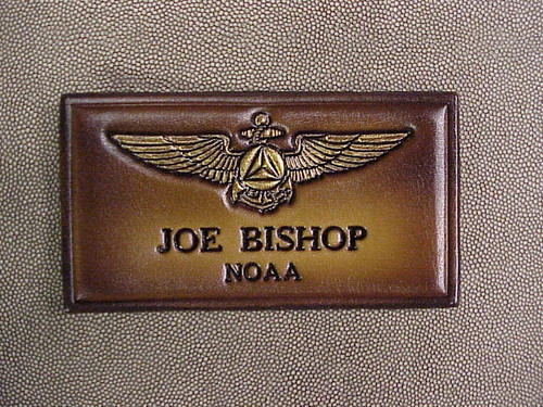 NOAA  PILOT TAG With 2 lines of Text
This is an older photo  current colors are a Rich Redish Brown