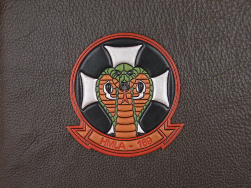 HMLA-169 Chest patch  Classic Embossed leather