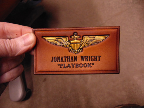 USCG Aviator 2 lines Black text