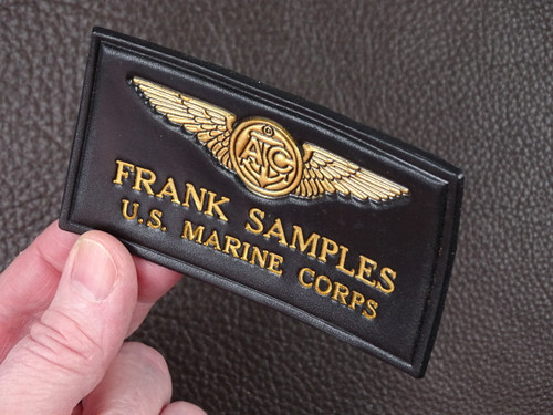 US Coast Guard Aircrew  Nametag, 2 Lines of Text, Classic Embossed Officially Licensed