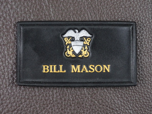 Officer Crest Near Black nametag