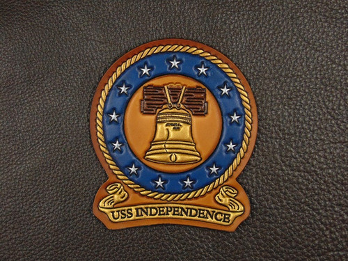 CV-62,  USS  Independence  4.5" Classic Embossed,  Our Best work !