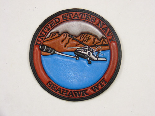 SEAHAWK WTI    Classic Embossed leather Full color, Officially Licensed