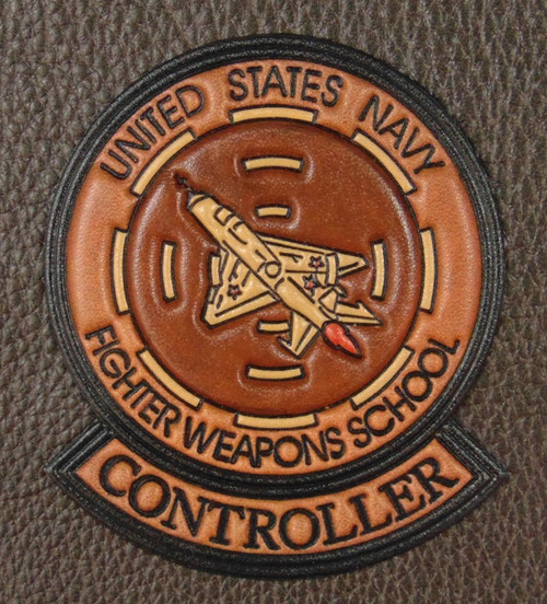 TOPGUN CONTROLLER, Brown tone, Classic Embossed leather, Officially Licensed