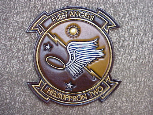 HC-2 Embossed Leather Flight Jacket Squadron Patch