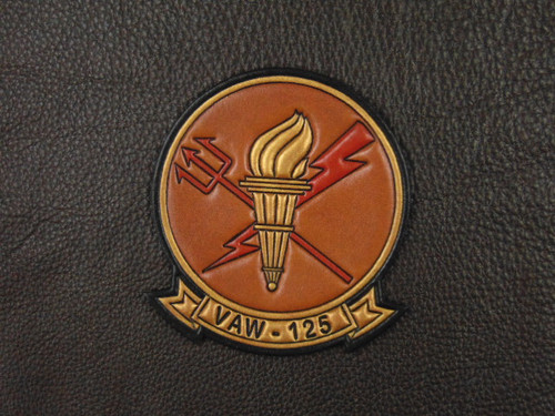 VAW-125 Classic Embossed Leather Officially Licensed