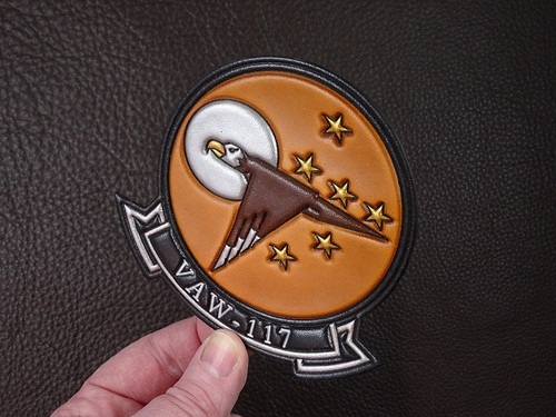 VAW-117 single banner squadron patch