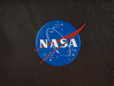 NASA Meatball, Full color, Classic Embossed Leather - Gypsy Patch shop