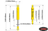 RC4WD 90mm Old Man Emu Nitrocharger Sport Scale Shock ARB Yellow SCX10 Z-D0038