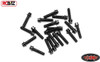 RC4WD Miniature Scale Hex Bolts (M2 x 8mm) BLACK Z-S0376