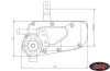 Bully 2 II Lightweight Competition Crawler Rear Axle MOA Z-A0084 40.75:1 14