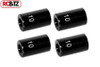 CLEARANCE 30% DISCOUNT 10mm 0.39" Internally Threaded Aluminum Link BLACK 4 Z-S1453 RC4WD Suspension