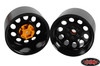 Pro10 40 Series 3.8" Steel Stamped Beadlock Wheel 2 BLACK Z-W0056 RC4WD Yeti XL