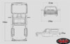 Chevrolet Blazer Hard Body Complete Set Z-B0092 RC4WD Fit TF2 Detailed Open Hood