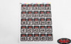 RC4WD Event Numbers Decal Sheets 1 200 Gate Truck Markers Race Number Z-L0090