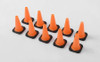 1/10 Scale TOY Traffic Cones Bollards ORANGE Rubber 10 RC4WD Z-S1658 RC Gates