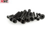 AXIAL M3x6mm Tapping hex Socket Button Head Black 10 AXA433 SCX10 Lockout