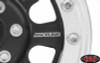 Raceline Monster 2.2 Beadlock Wheels Black Silver RC4WD Z-W0195 2.2" scale bolts