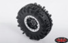Raceline Monster 2.2 Beadlock Wheels Black Silver RC4WD Z-W0195 2.2" scale bolts