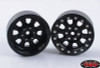 RC4WD Raceline Monster 2.2" Beadlock Wheels BLACK Hex Mount Z-W0193 Bomber RC
